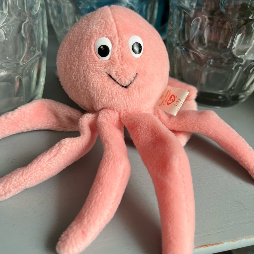 Vintage Beanie Baby Inky the Octopus